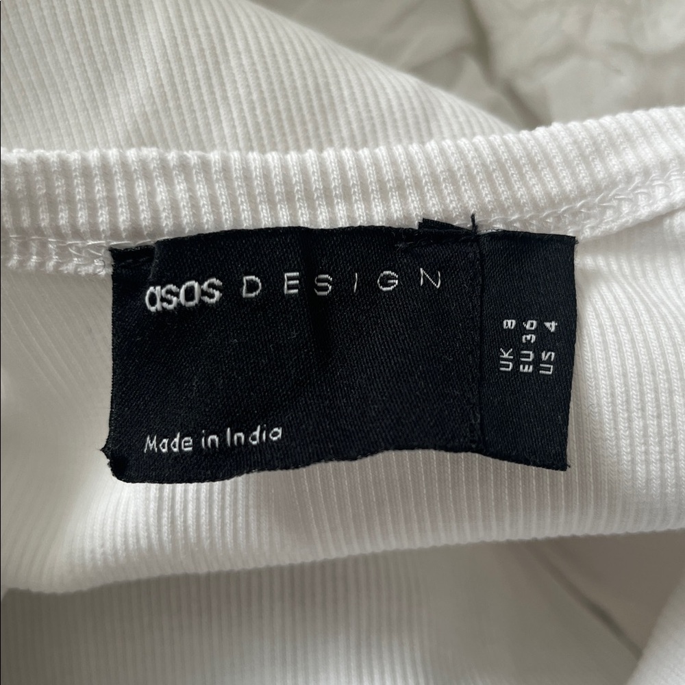 NWT, ASOS White Button-Front Maxi Dress, Size 4 - Picture 6 of 13